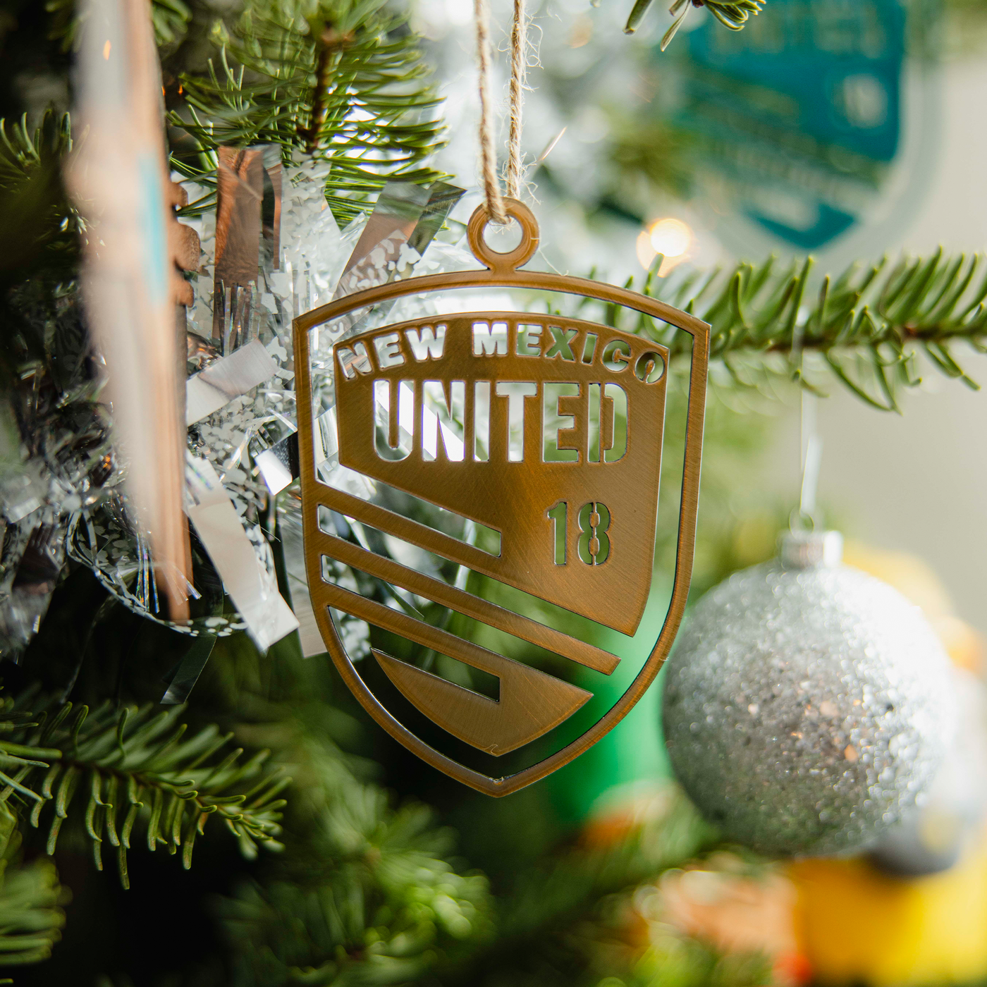 United Metal Shield Ornament