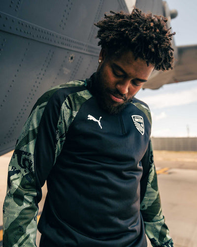 Camo 1/4 Zip
