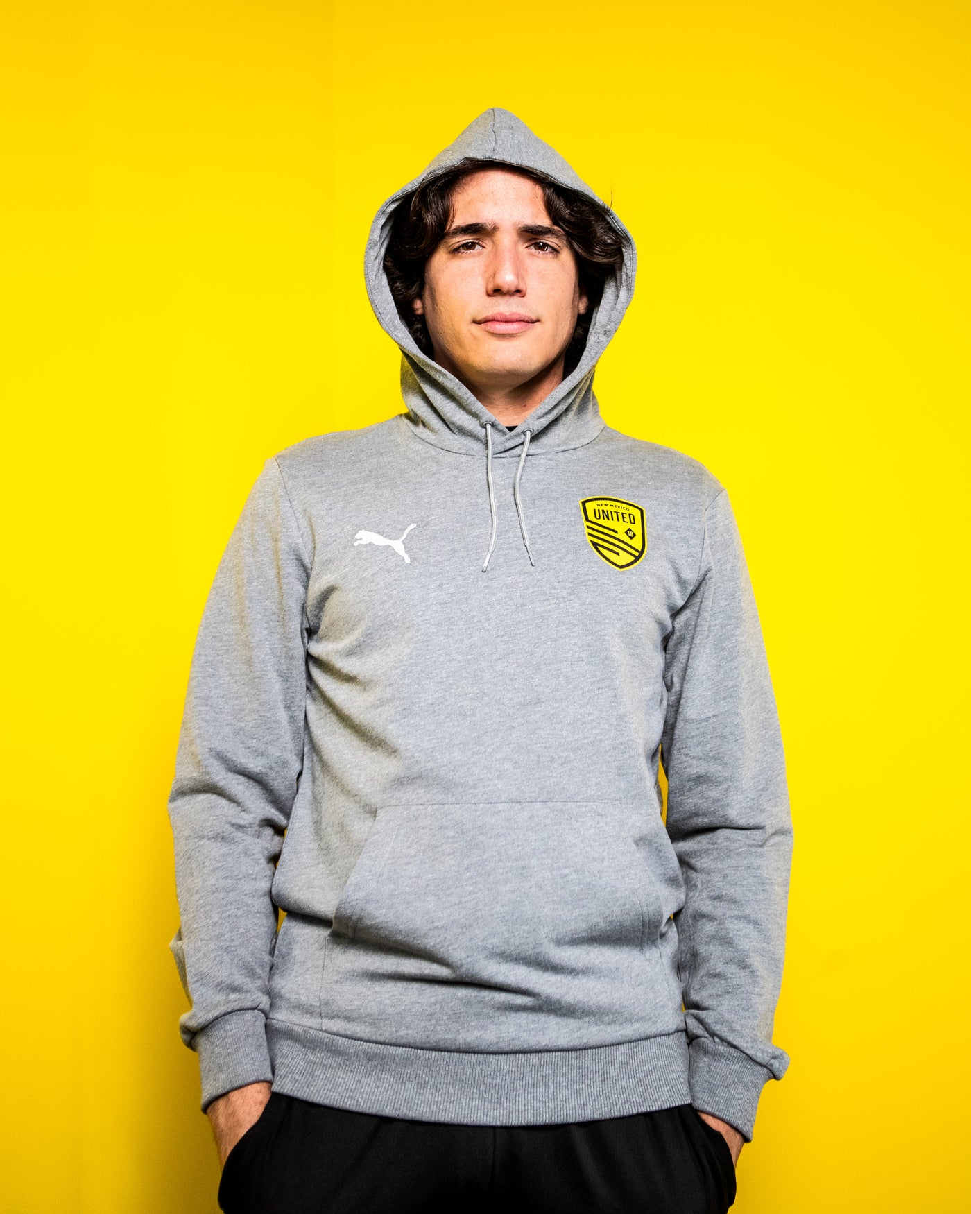 Gray Puma United Hoodie