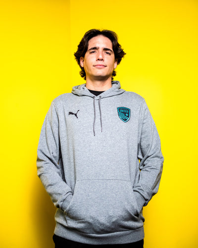 Gray Puma United Hoodie (Turquoise Shield)
