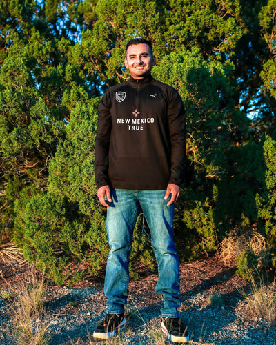 New Mexico True Cloudspun 1/4 Zip - Black