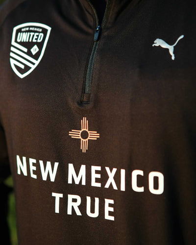 New Mexico True Cloudspun 1/4 Zip - Black