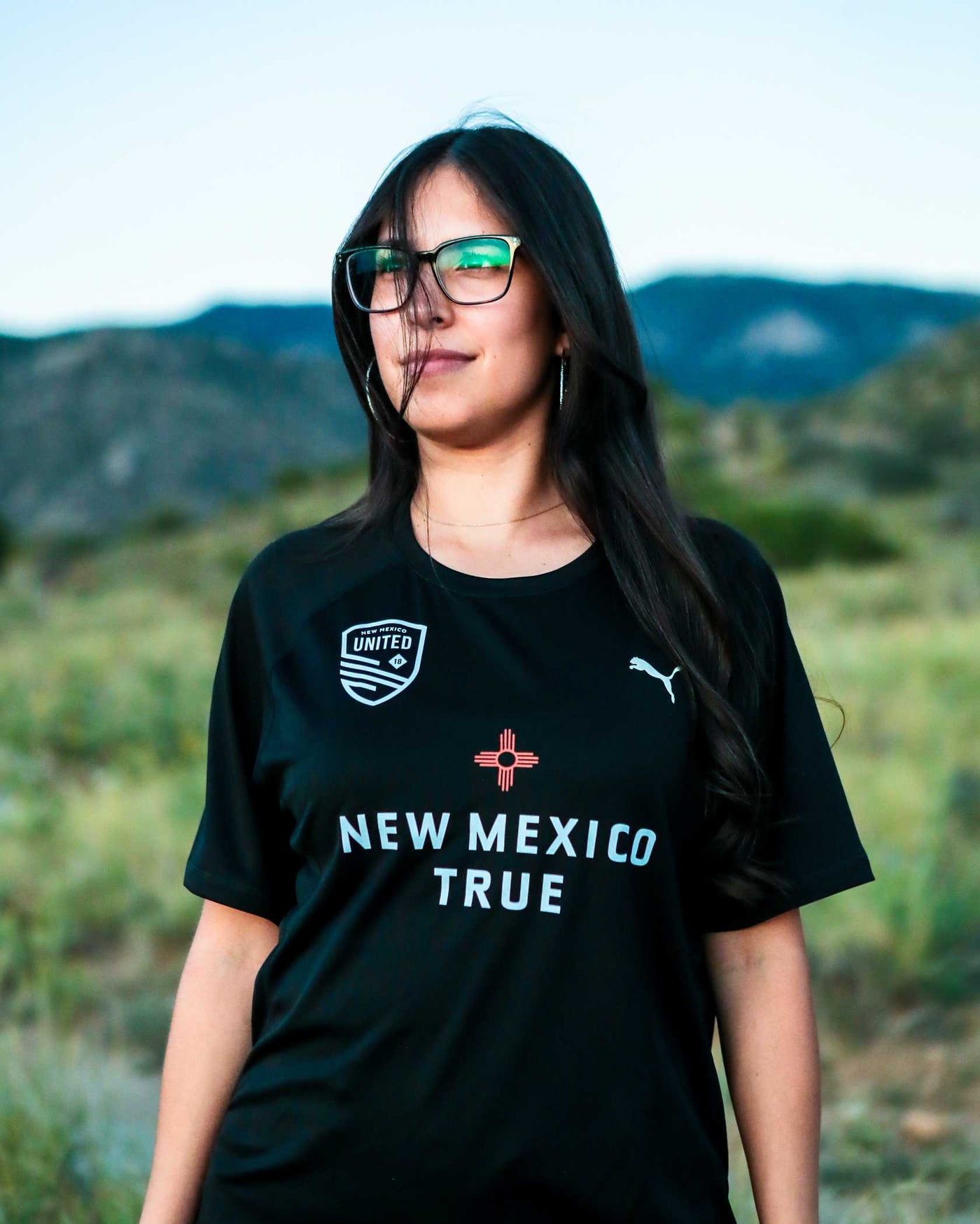 New Mexico True Cloudspun Tee - Black