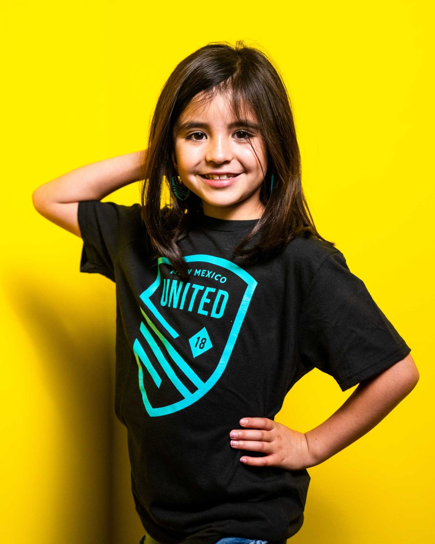 Youth Turquoise Cut-Out Tee