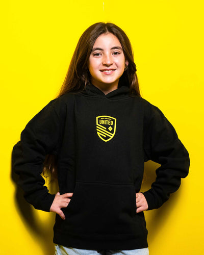Youth Cutout Shield Hoodie
