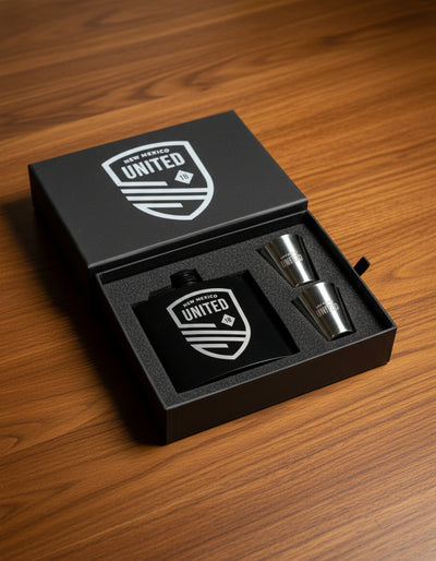 NMU Flask and Shot Glass Set