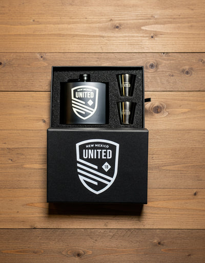 NMU Flask and Shot Glass Set