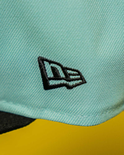 All Turquoise NE Snapback Hat