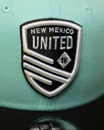 All Turquoise NE Snapback Hat
