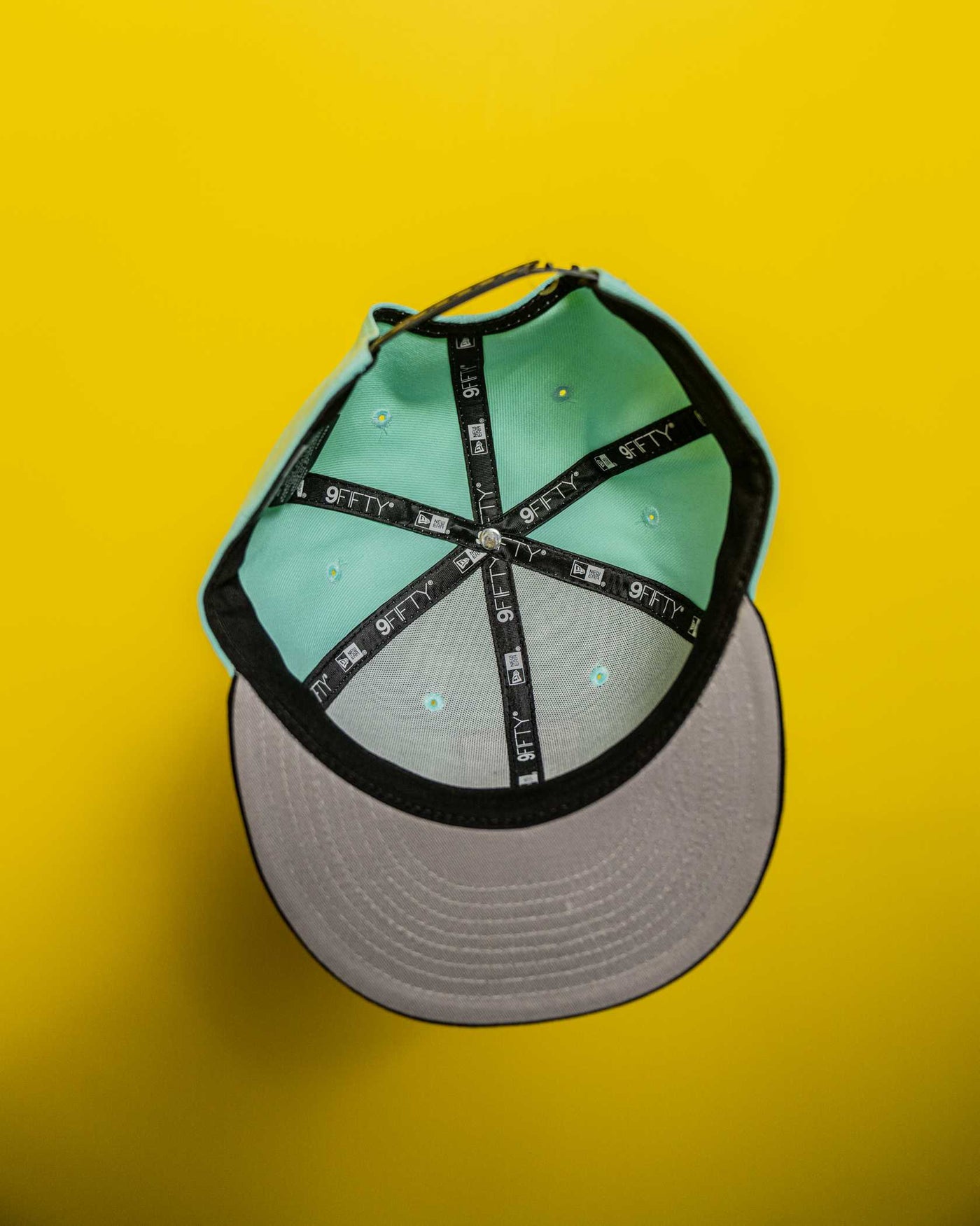 All Turquoise NE Snapback Hat