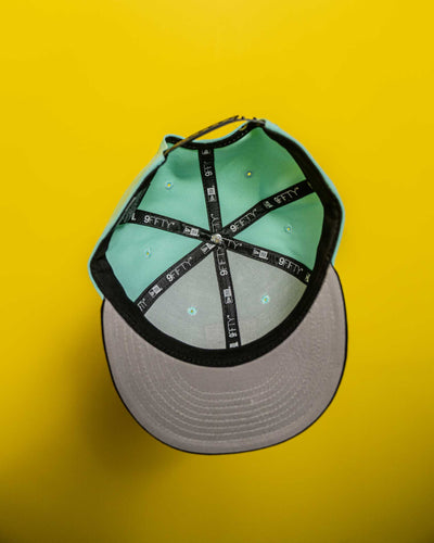 All Turquoise NE Snapback Hat