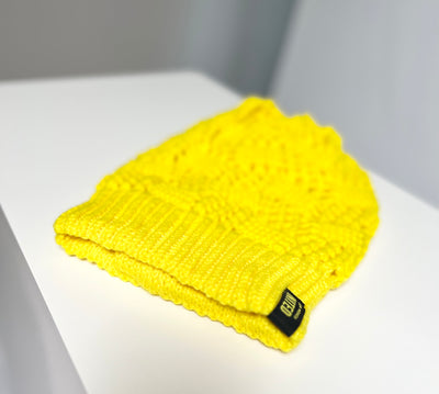 Slouch knit Beanie -Yellow